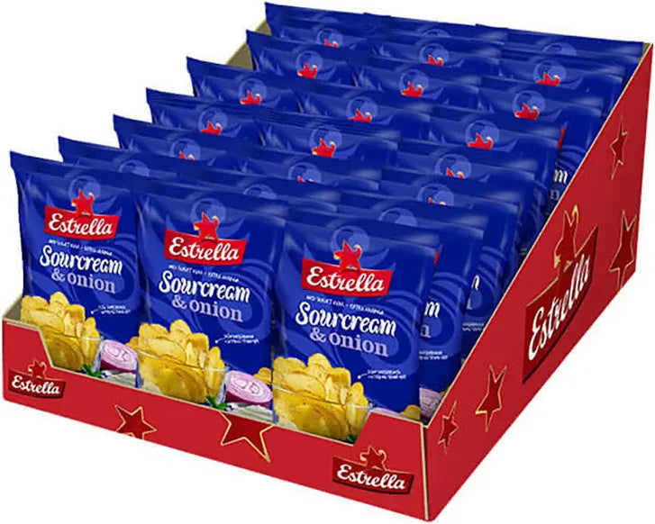 Estrella Sourcream & Onion 27 x 40 g Storpack