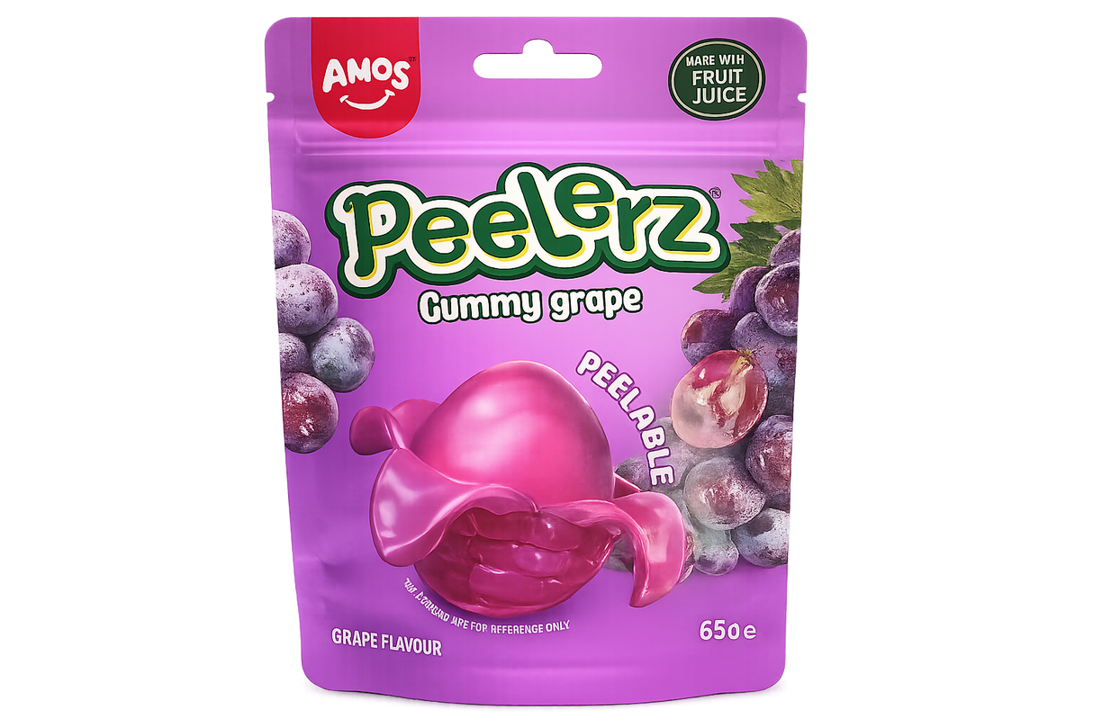 AMOS PEELERZ GUMMY GRAPE 65 G