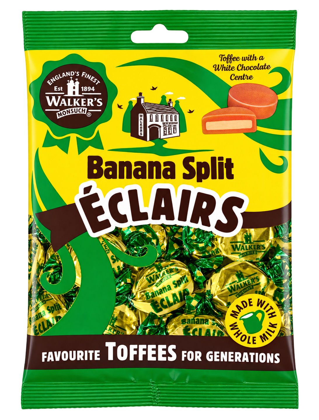Walkers Banana Split Eclairs 150 g