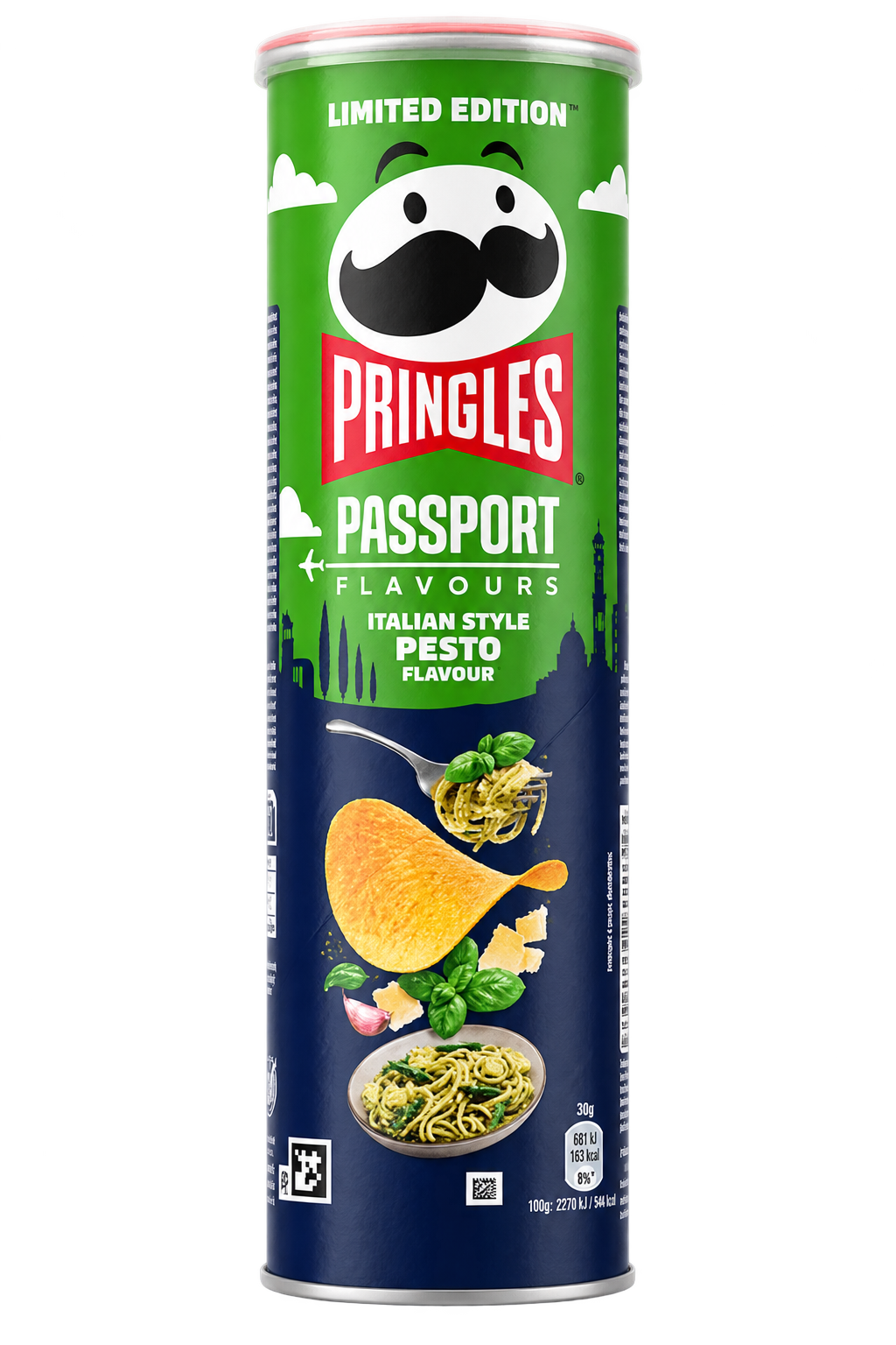 Pringles italiensk stil sort peber og parmesan 110g