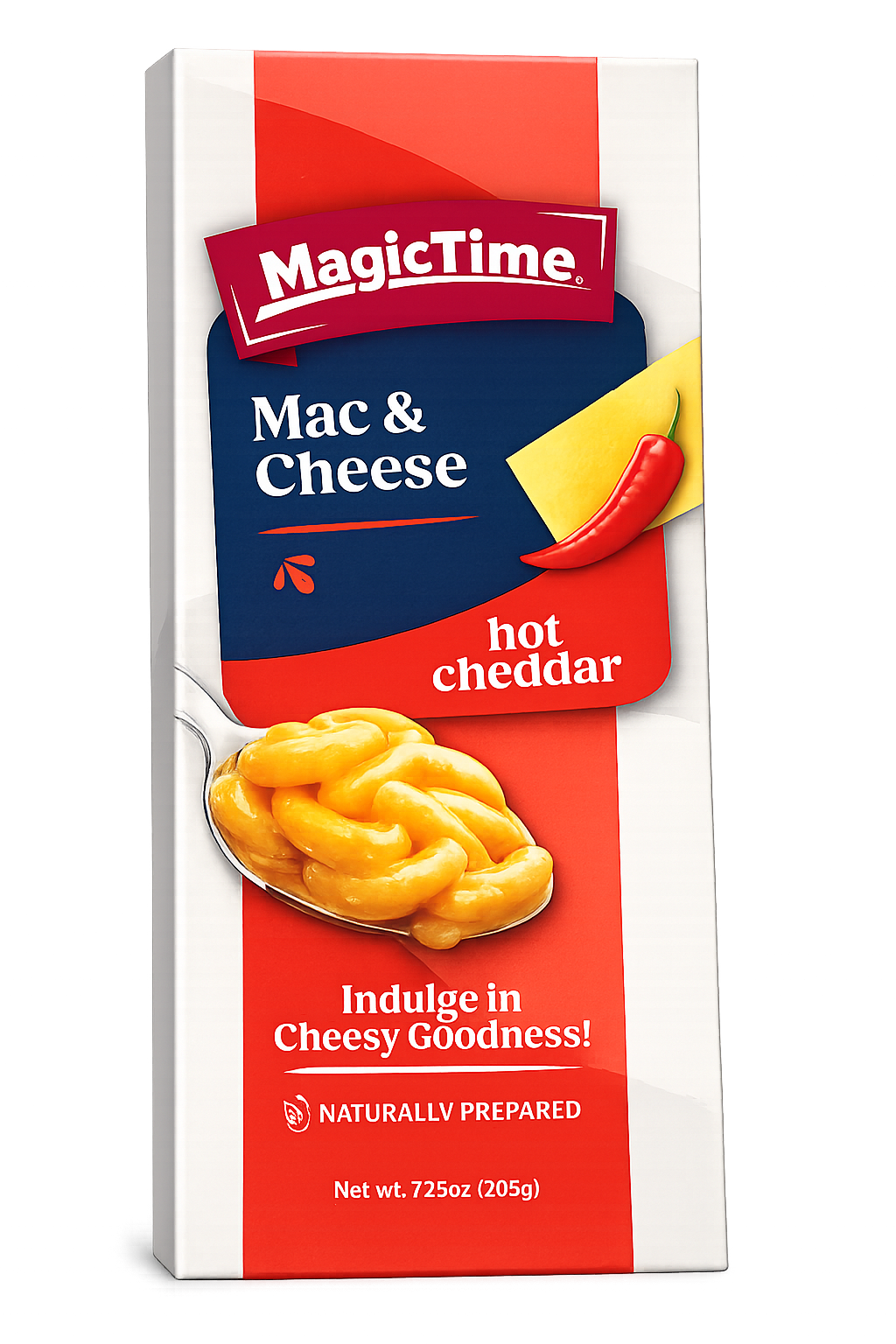 Magictime Mac & Cheese Hot Cheddar 205g (BF 2026-08-28)