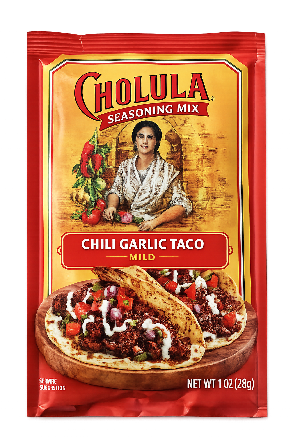 Cholula Chili Garlic Taco Mild Kryddmix 28g