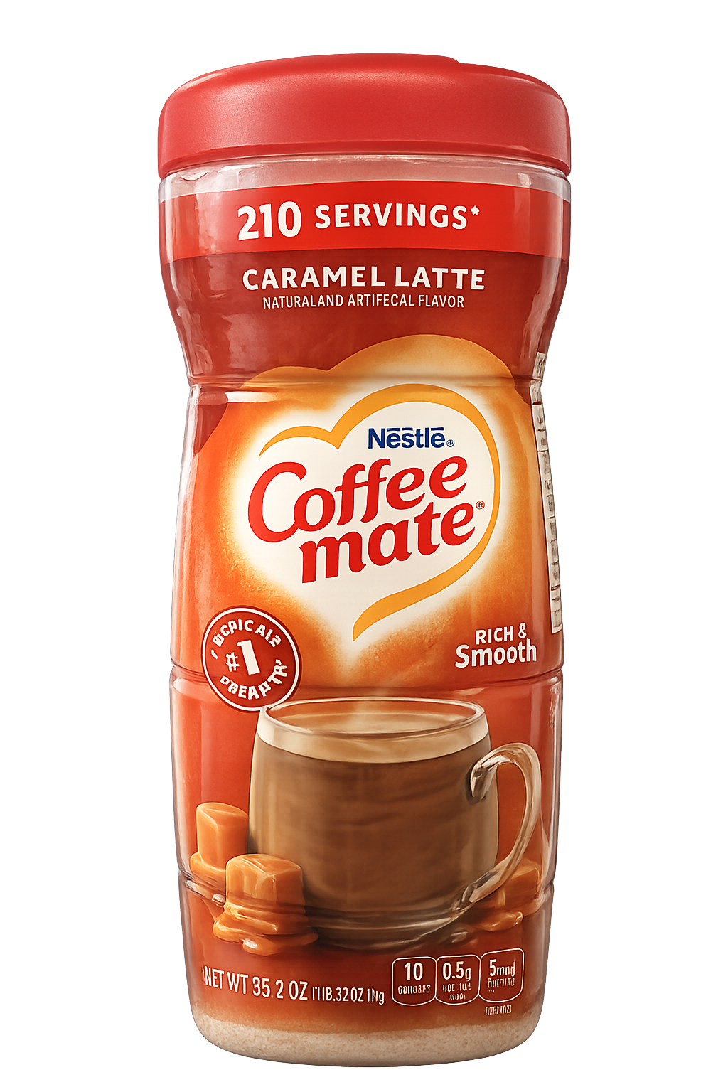 Coffee Mate Hasselnød Nul Sukker 425g