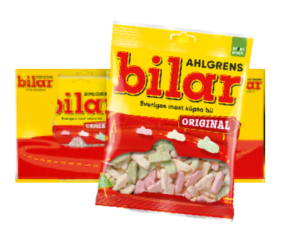 Ahlgrens bilar 36 x 125g Storpack - Hel kartong