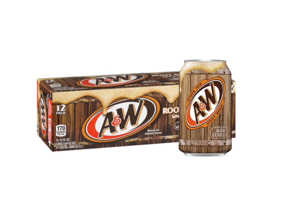 A&W Root Beer 355ml 12st Storpack
