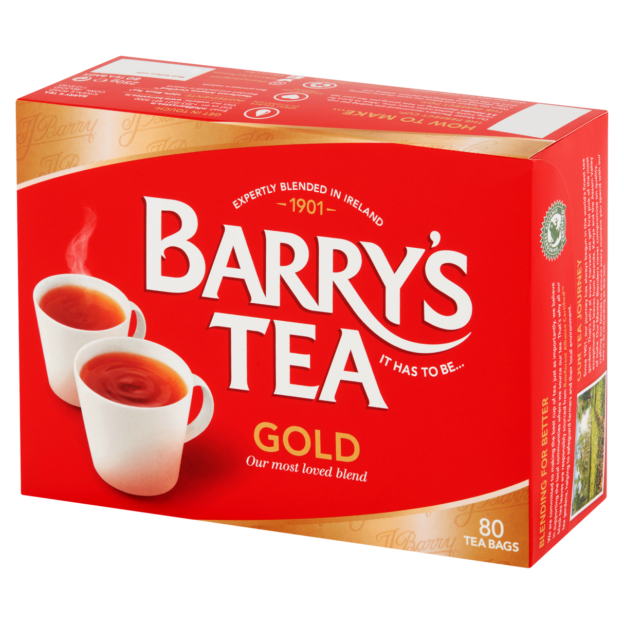 Barrys Tea Gold Blend 250g 80 påsar