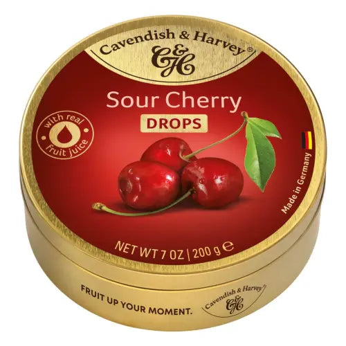 Cavendish Sour Cherry Drops 200g