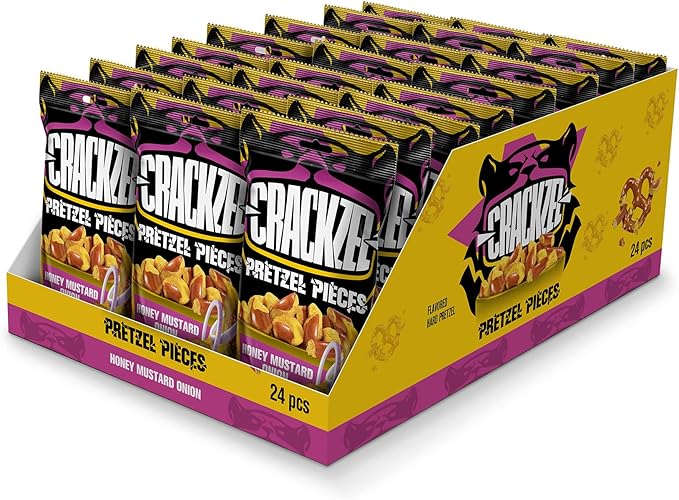 Crackzel Honning Sennep & Løg 85g 24st Storpack