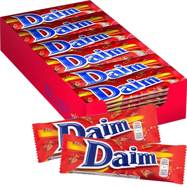 Daim Singel 28g 36st - Hel kartong Storpack