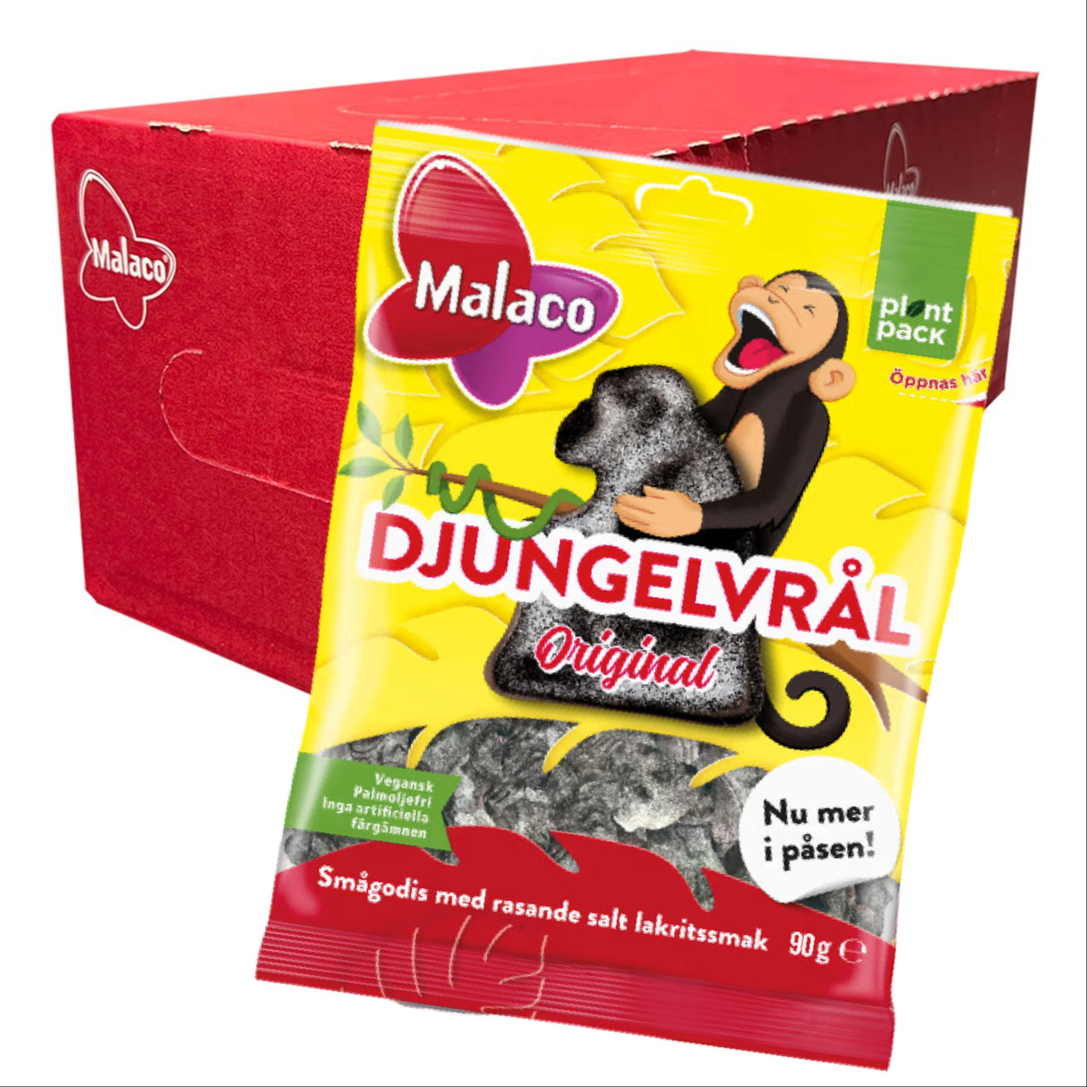 Malaco Djungelvrål 90g 28st Storpack - Hel kartong