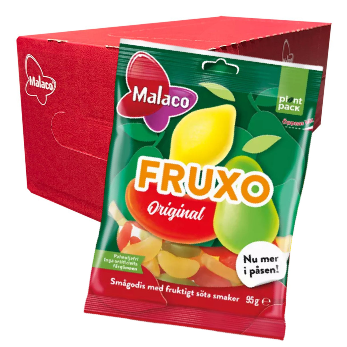 Malaco Fruxo 95g 28st Storpack - Hel kartong