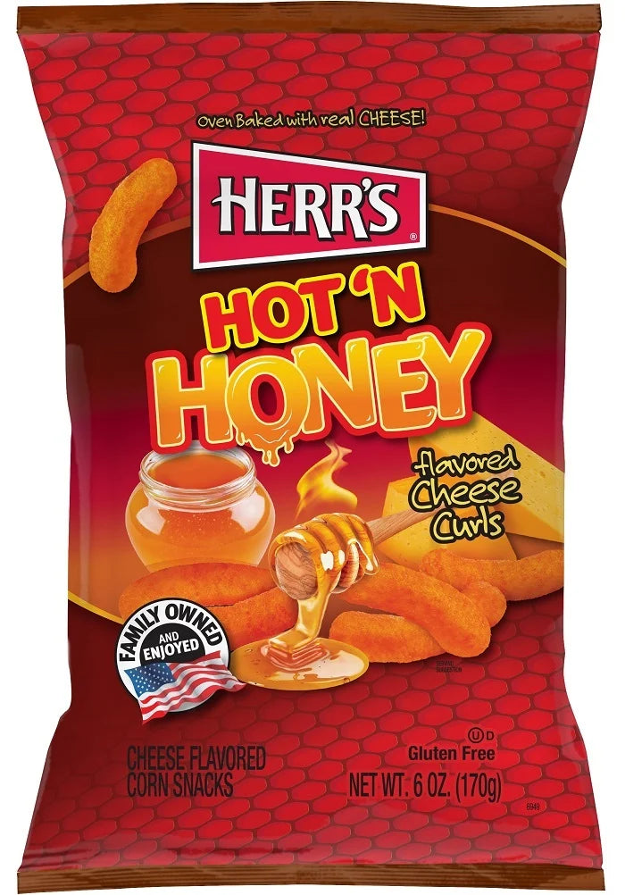 HERR”S Hot'n Honey 170g ( Bf2026-03-25) *Udsalg*