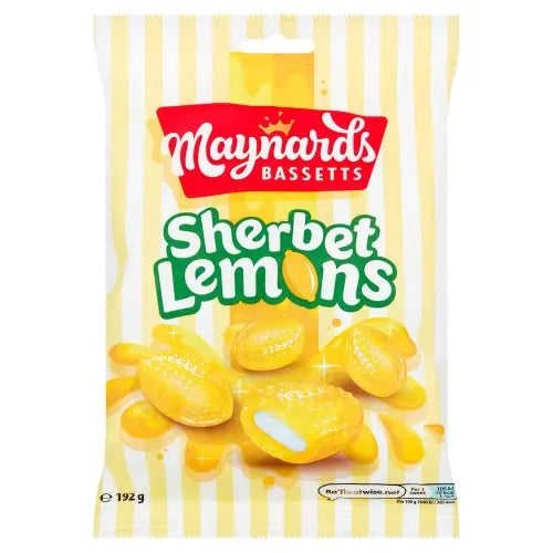 Maynards Bassetts Sherbert Lemons 192g