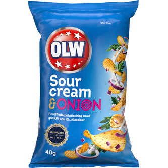 OLW Sourcream & Onion 40g 20st Storpack