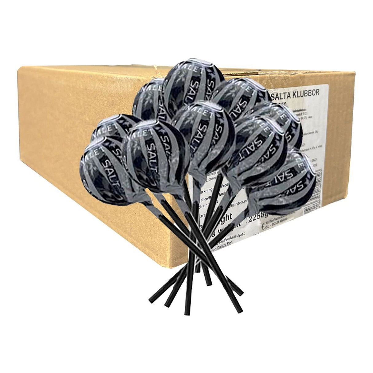 S-märke Klubbor Salta 2000g Storpack ca 155st