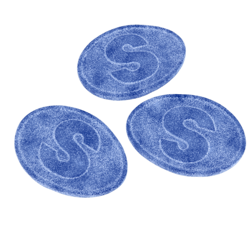 S-Märke Sour Blue Raspberry 500g Candy People Storpack Lösvikt