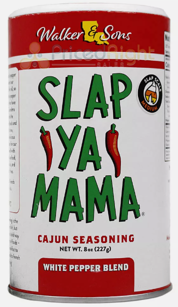 Slap Ya Mama Cajun Krydderiblanding med hvid peber 227 g