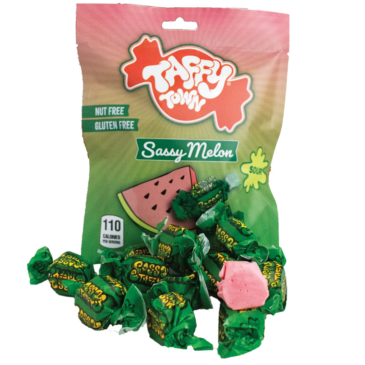 Sassy Sour Melon Taffy 99g