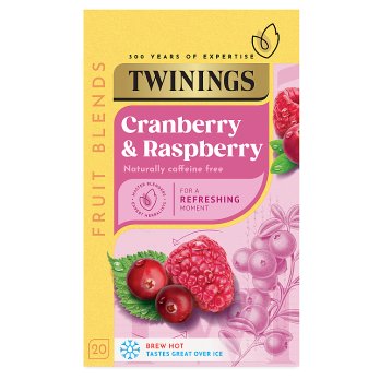 Twinings Fruit Blends Cranberry & Raspberry Tea 20 påsar