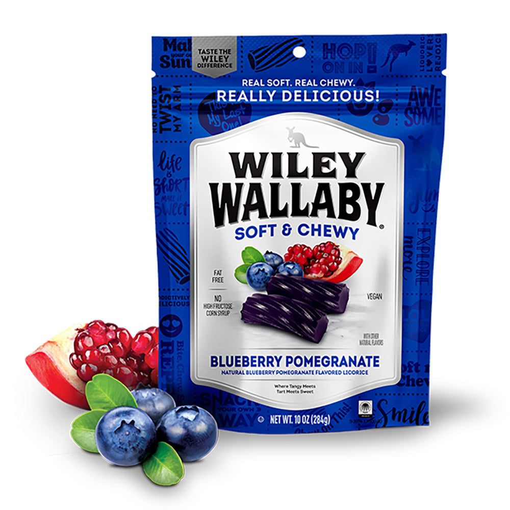 Wiley Wallaby Soft & Chewy Blueberry Pomegranate 113g