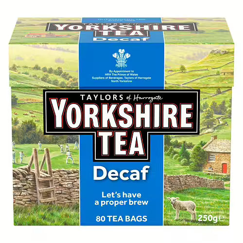 Yorkshire Tea Decaf 250g 80 påsar