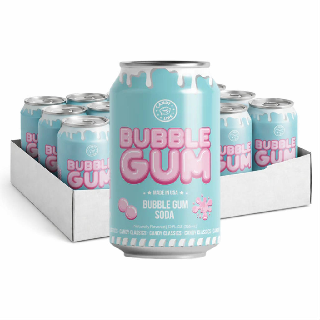 Candy Lips Bubble Gum Soda 355ml 12st Storpack