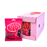 BUBS Hindbær Salt Lakrids Skalle 90g 16 stk. Storpakke