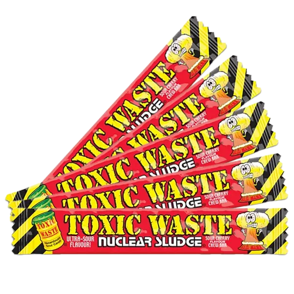 Toxic Waste Nuclear Sludge Chew Bar Sour Cherry 5 st x 20g