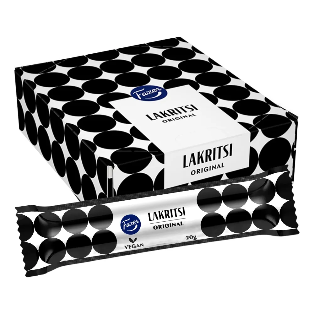 Fazer Lakritsi Original Stång 600g Storpack 20g 30-pack