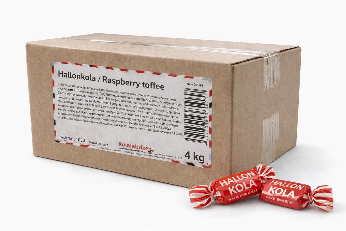 Hallonkola 4000g Kolafarbriken Storpack