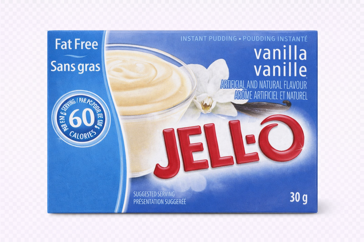 Jell-O Instant Pudding Vanilla Fat Free 30g
