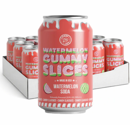 Candy Lips Watermelon Soda 355 ml 12st Storpack