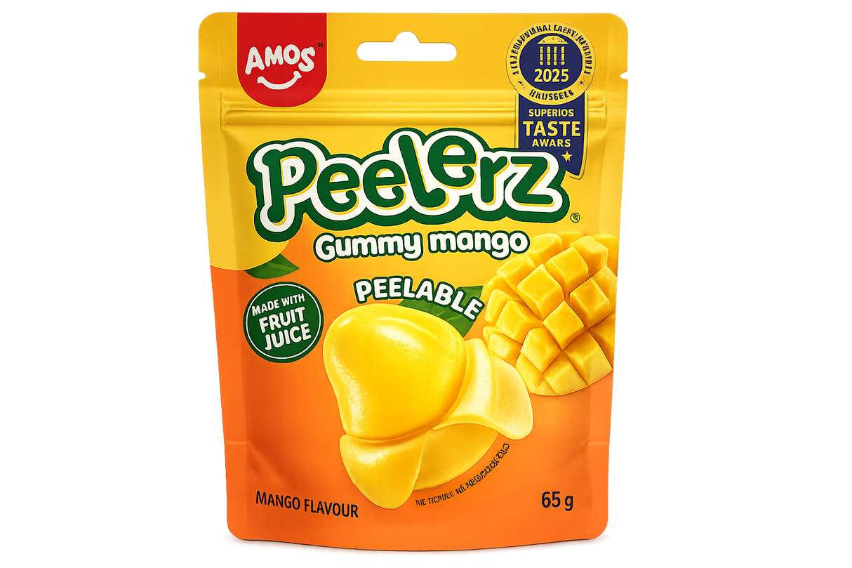 AMOS PEELERZ GUMMY MANGO 65 G