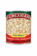 El Mexicano White Hominy in Brine 822g