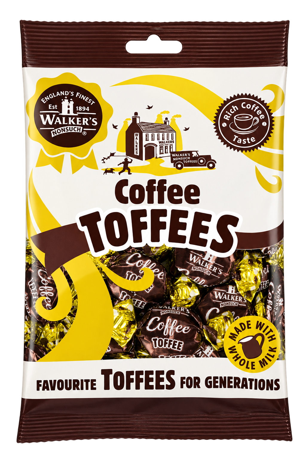 Walkers Coffee Toffees 150 g