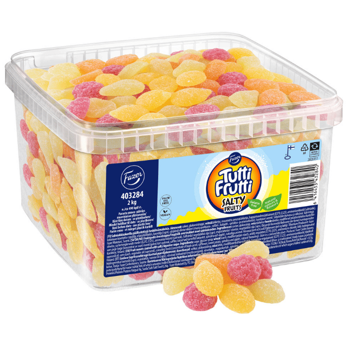 Fazer Tutti Frutti Salty Fruits 2 kg Storpack