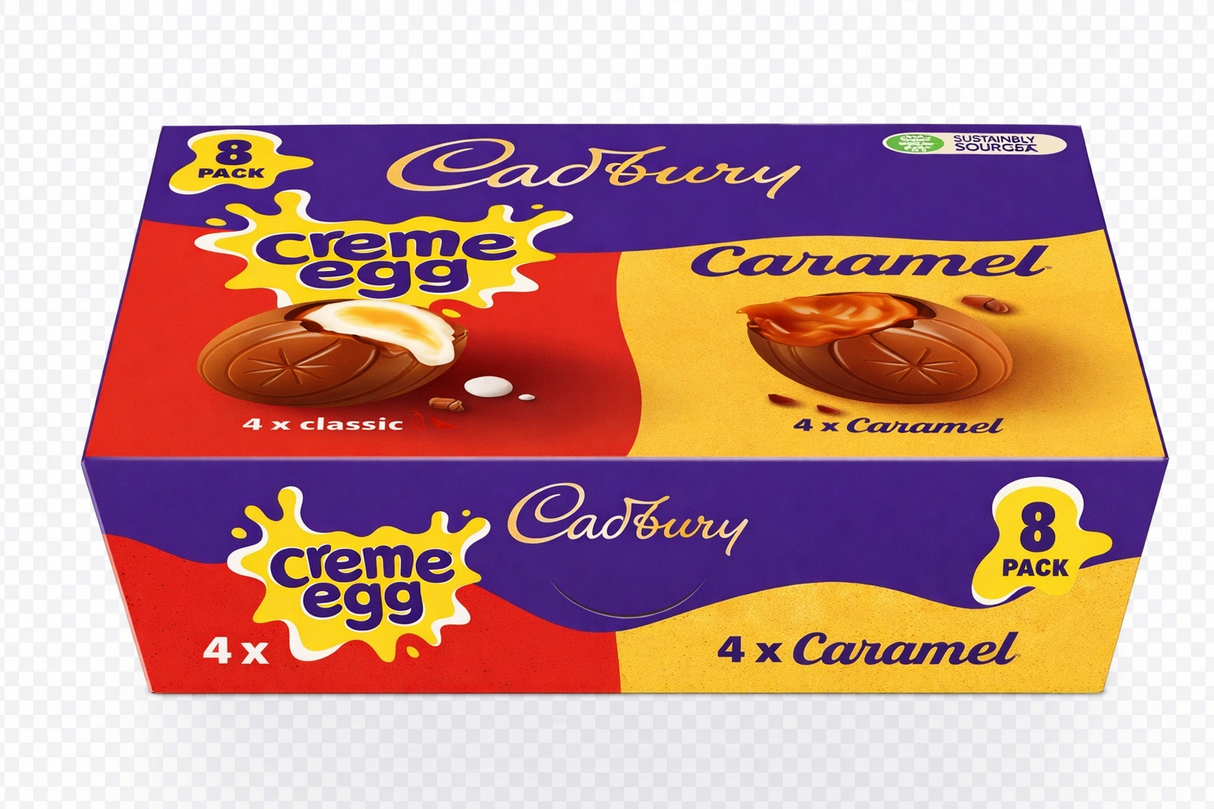 Cadbury Creme Egg and Caramel Egg 8-pack 320g