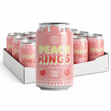 Candy Lips Peach Rings Soda 355ml 12st Storpack
