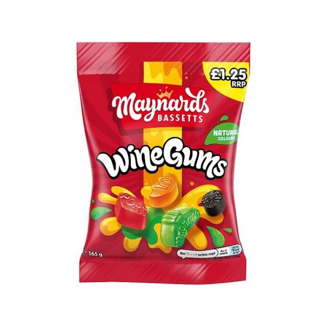 Maynards Bassetts Winegums 165g