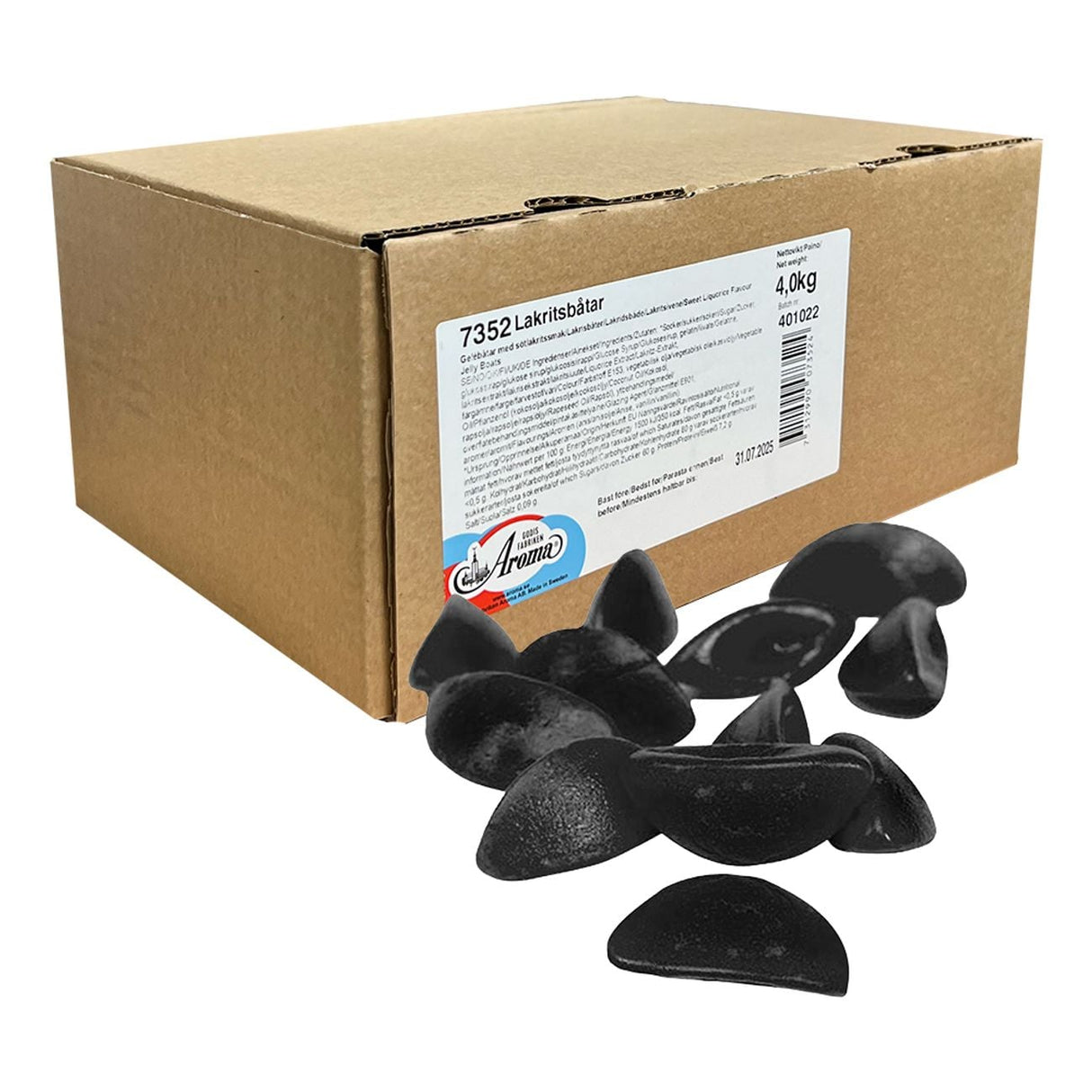 Aroma Lakritsbåtar 4kg Storpack