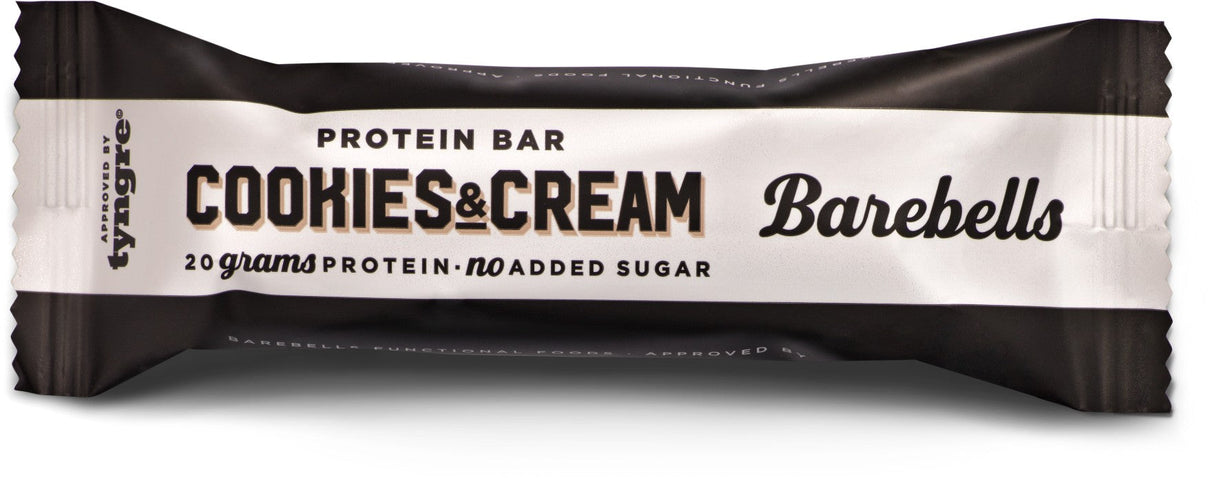 Barebells Proteinbar Cookies &amp; Cream 55 g 12 stk. (BF 2024-09-12)