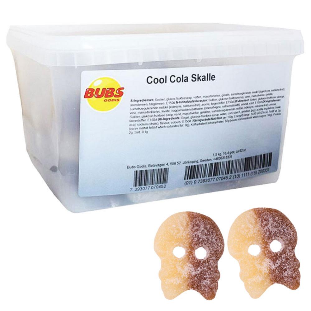 BUBS Cool Cola Skalle 1500g Storpack