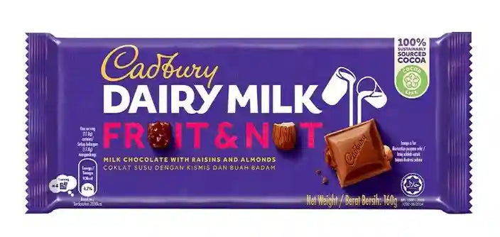 Cadbury Dairy Milk Fruit & Nuts 180g