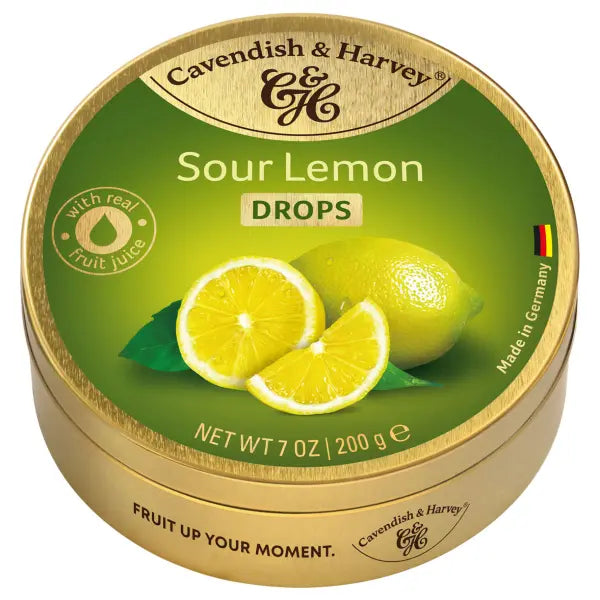 Cavendish Sour Lemon Drops filled 200g