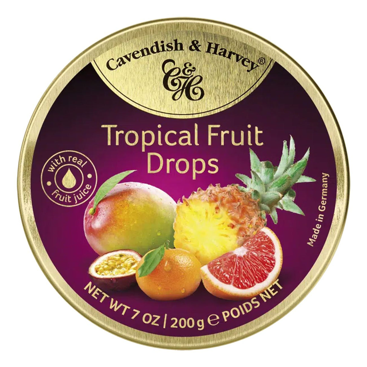 Cavendish Tropical Fruit Drops 200g