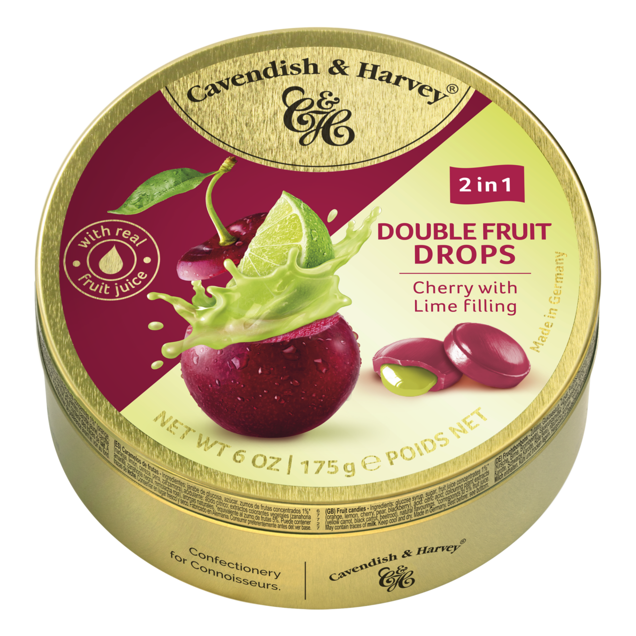 Cavendish Cherry Lime Drops filled 175g