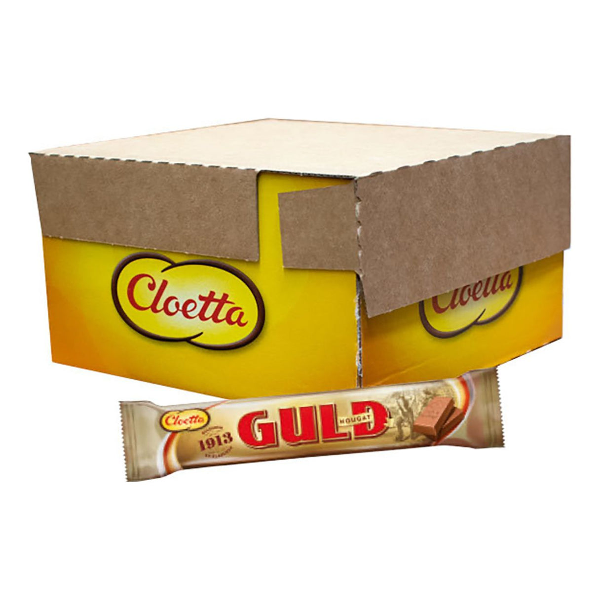 Guldnougat 50g 35st - Hel kartong (BF2024-11-24) Storpack