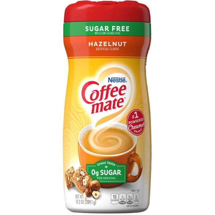 Coffee Mate Hazelnut Zero Sugar 425g