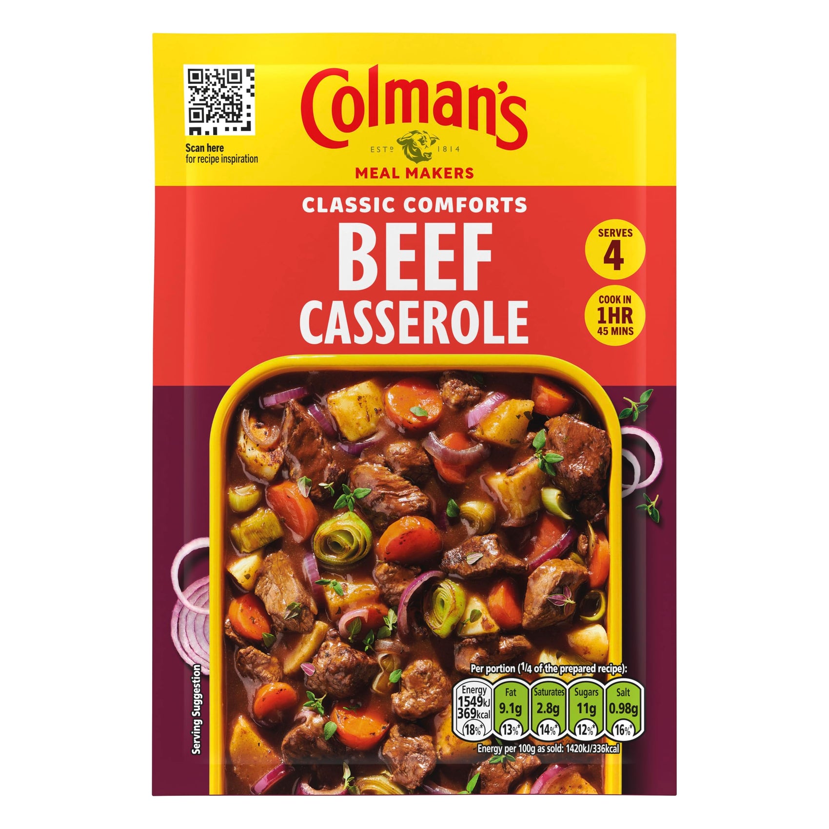 Colmans Beef Casserole Mix 40g