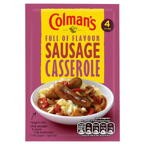 Colmans Sausage Casserole Mix 39g